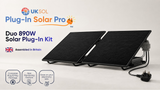 Sheffield Pro Duo Ground Mount – 890W Plug-In Solar Kit