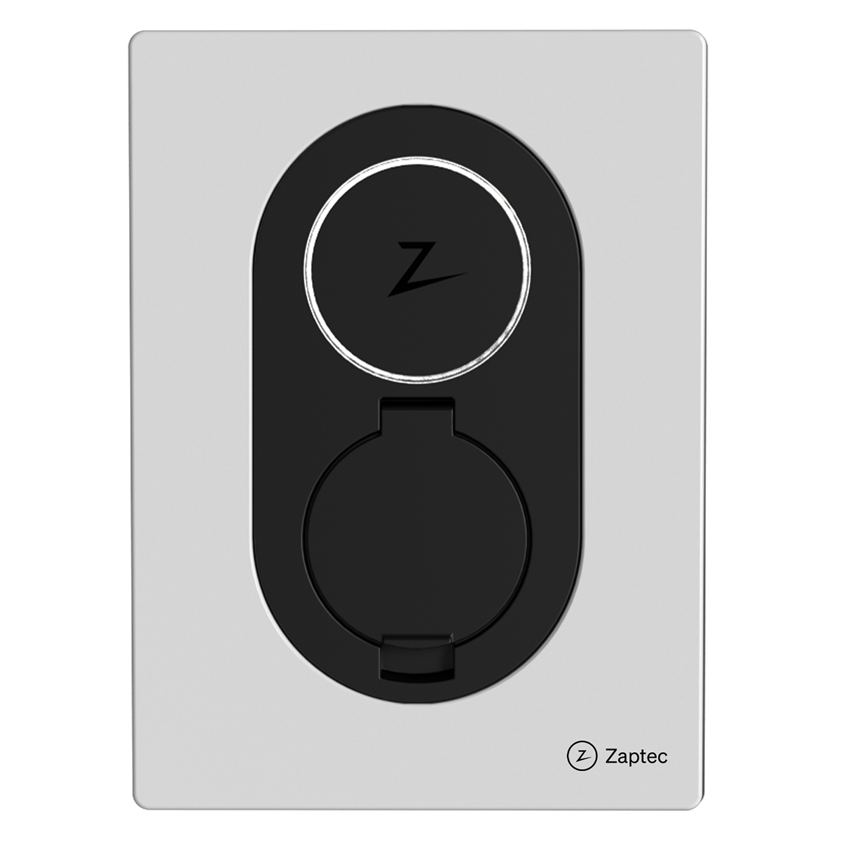 Zaptec Go EV charger – Cloud White, front view