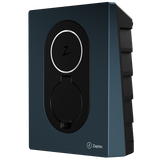 Zaptec Go EV charger – Midnight Blue, angled view