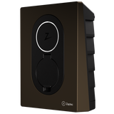Zaptec Go EV charger – Wood Brown, angled view
