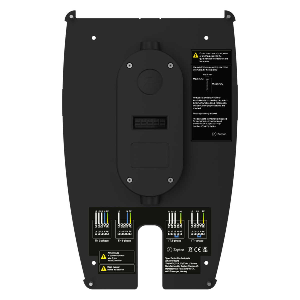 Zaptec Pro Backplate (ZM000438) – included