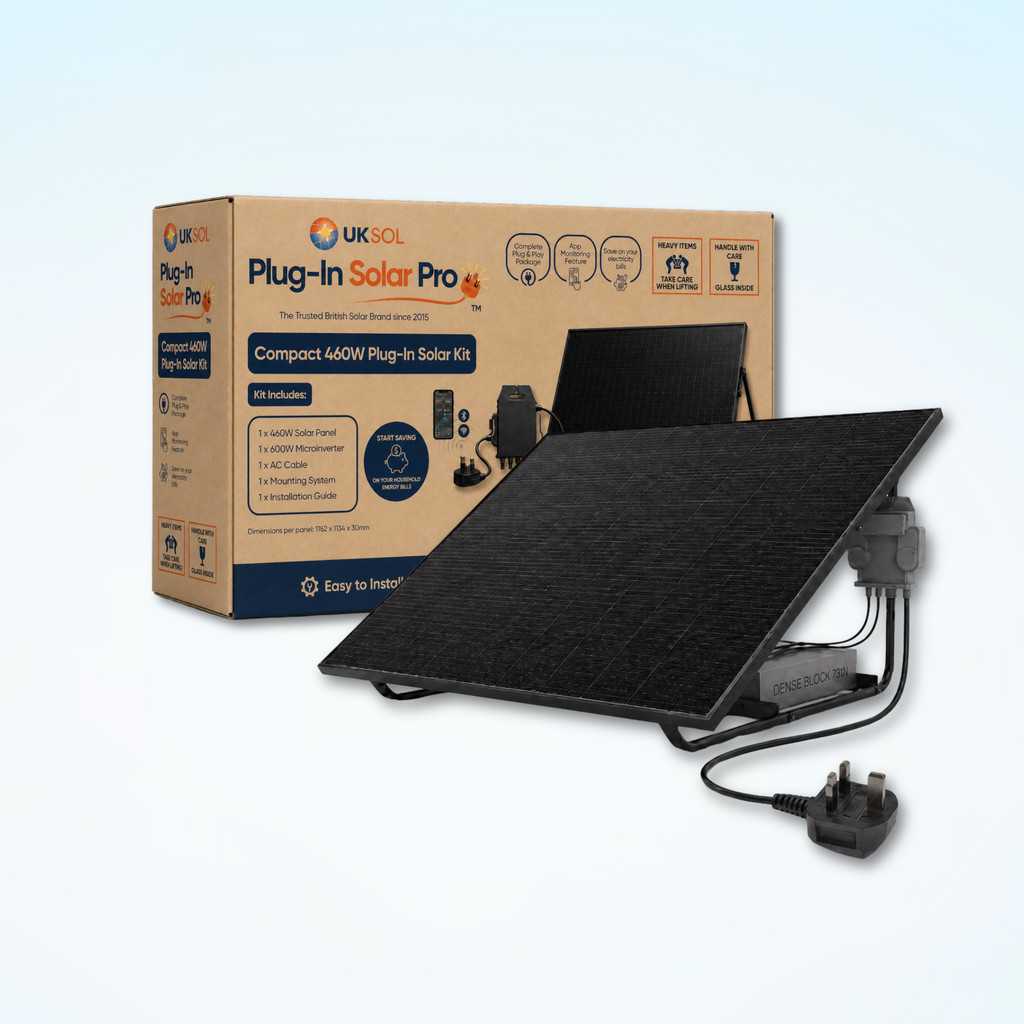 Sheffield Pro Compact Ground Mount – 460W Plug-In Solar Kit