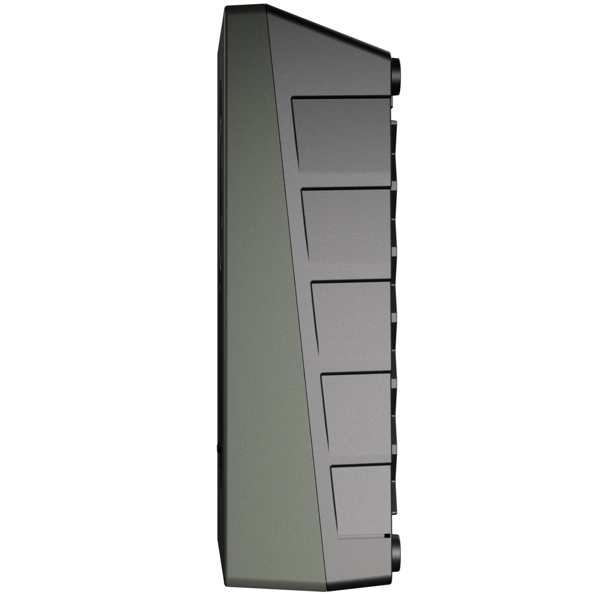 Zaptec Go EV charger – Moss Green, side view