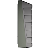 Zaptec Go EV charger – Moss Green, side view